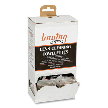 Bouton® Optical Lens Cleaning Towelettes, Individually Wrapped In Dispenser Box, 100-box freeshipping - TVN Wholesale